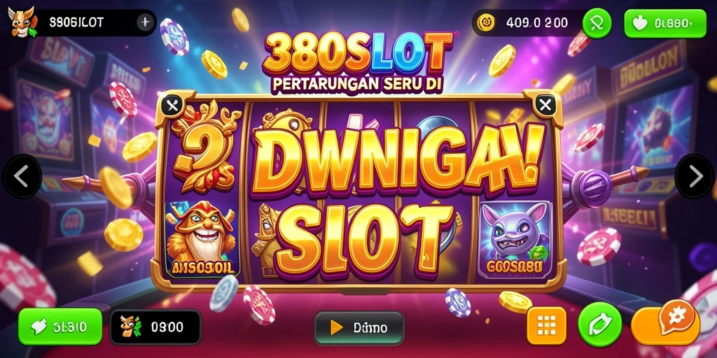 Tampilan mendebarkan dari gameplay pertempuran 380SLOT.