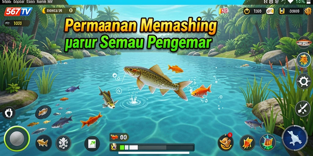 Screenshot gameplay <strong>567TV</strong> menampilkan pengalaman memancing yang realistis.
