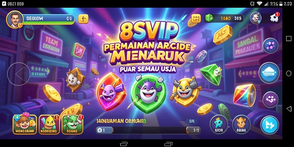 Tampilan gameplay menarik di 8SVIP dengan tantangan Arcade seru.