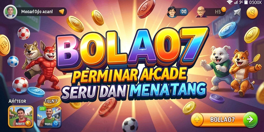 Screenshot utama BOLA07 menampilkan aksi gameplay yang seru dan mendebarkan.