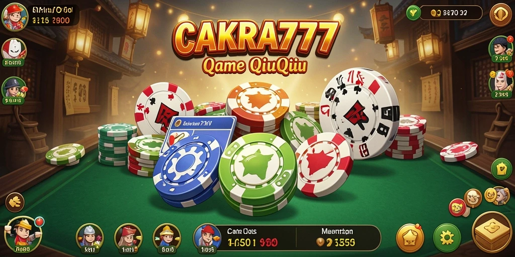 Screenshot gameplay QiuQiu CAKRA777 yang menegangkan.