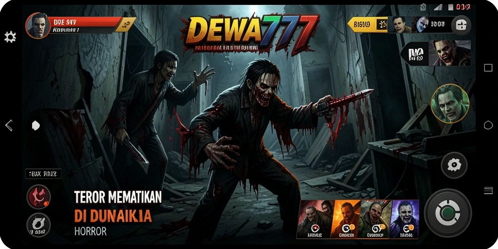 Gameplay menegangkan DEWA777 dengan suasana Horror yang mendalam.