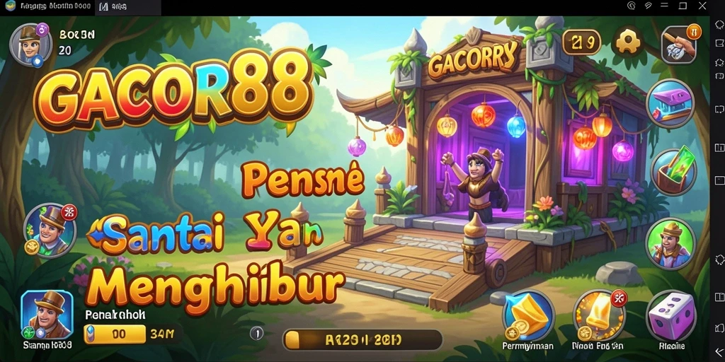 Screenshot GACOR88 menampilkan pengalaman gameplay santai dan interaktif.