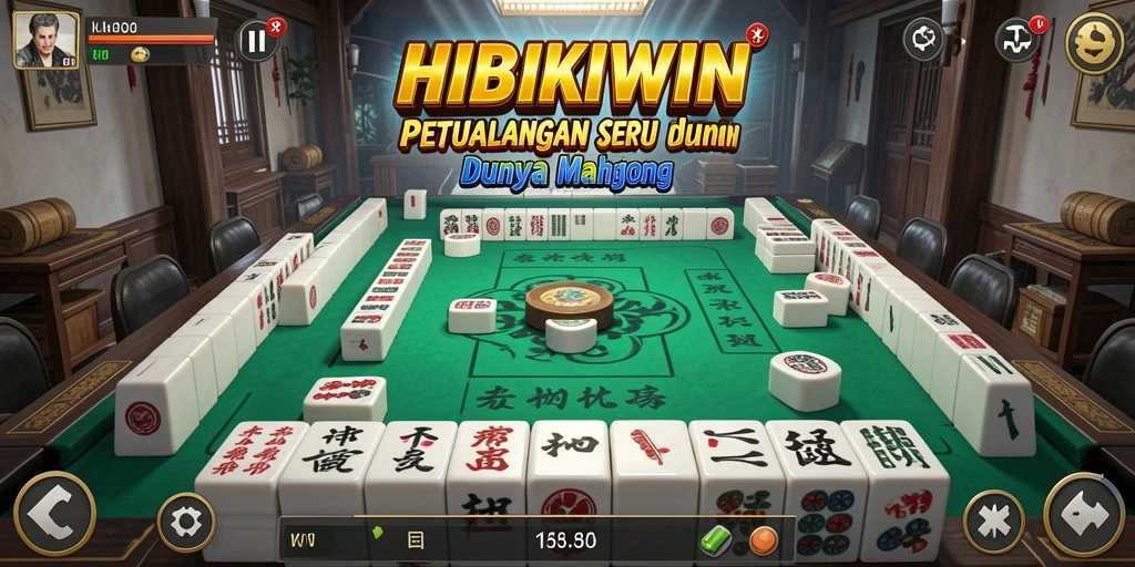 Tampilan gameplay menarik dari HIBIKIWIN di dunia Mahjong.