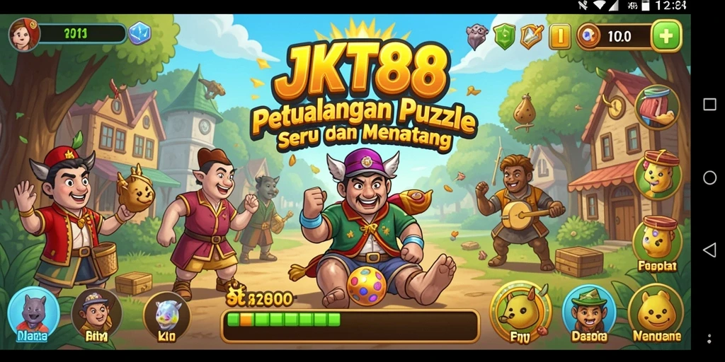 Tampilan menarik dari gameplay JKT88 dengan berbagai puzzle menantang.