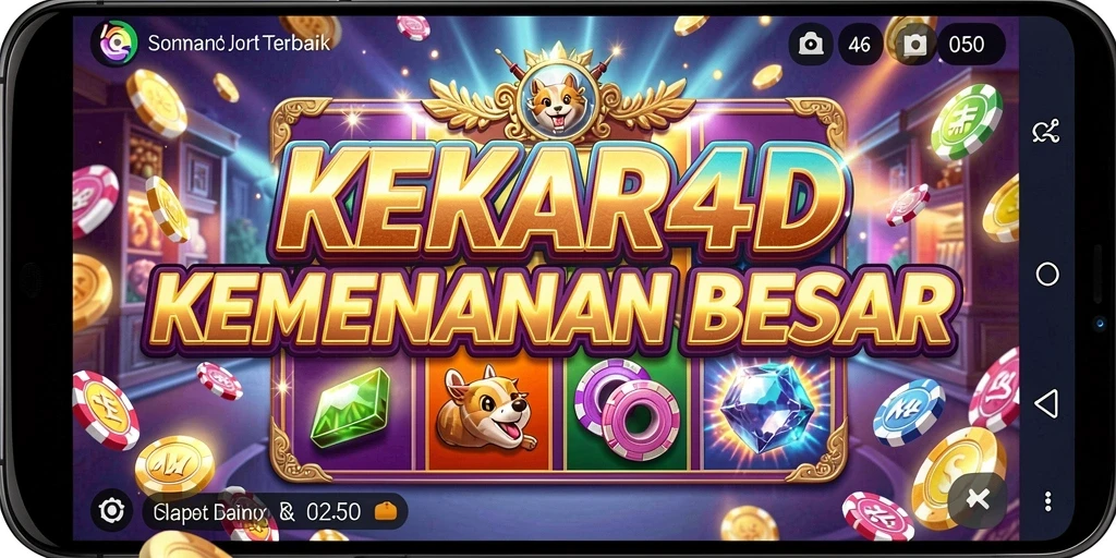 Tampilan gameplay KEKAR4D dengan tema slot yang menarik.