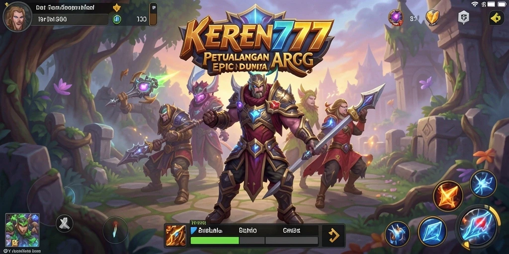Tampilan gameplay ARPG KEREN777 yang epik dan penuh aksi.