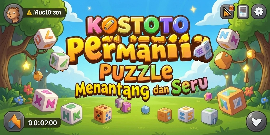 Screenshot KOSTOTO menampilkan gameplay menantang dengan teka-teki menarik.