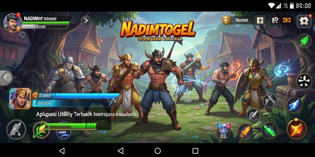 Tampilan antarmuka aplikasi NADIMTOGEL yang sederhana dan fungsional.