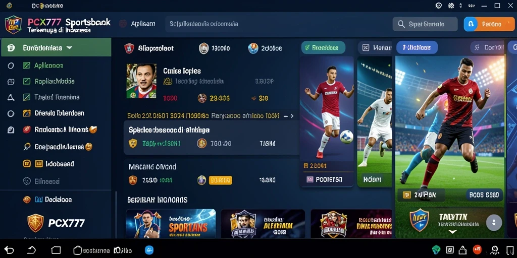 Tampilan gameplay PCX777 menampilkan taruhan olahraga yang menarik.