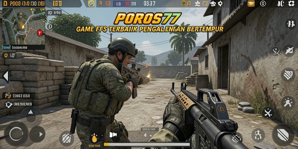Tampilan gameplay POROS77 yang intens dan mendebarkan di setiap pertempuran.