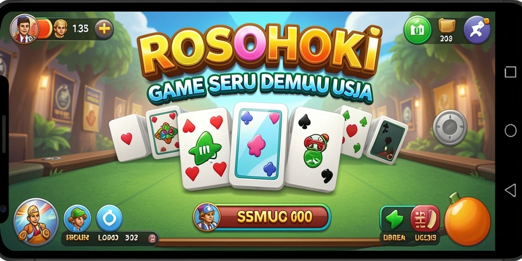 Gameplay seru Domino di ROSOHOKI dengan tampilan grafis yang memukau.
