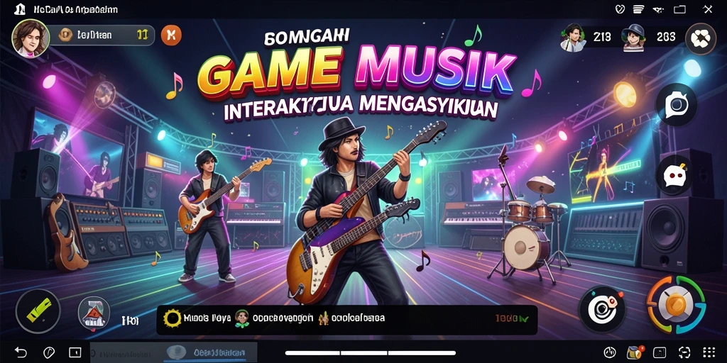 Tampilan gameplay S13 yang seru dengan beragam lagu interaktif.