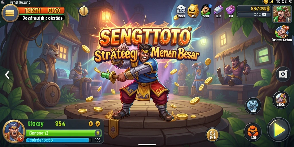 Tangkapan layar dari SENGTOTO menunjukkan situasi strategis dalam permainan.