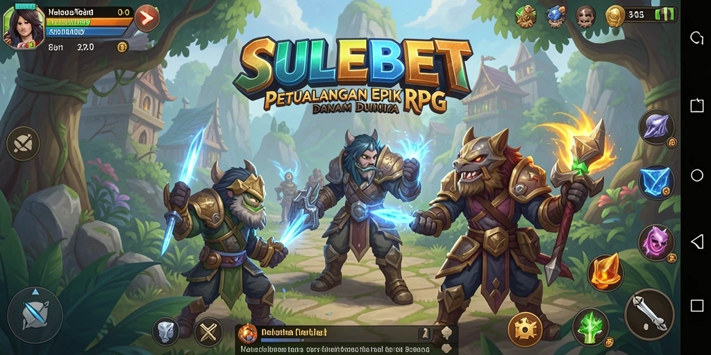 Screenshot gameplay SULEBET menampilkan aksi pertarungan seru dan karakter yang menawan.