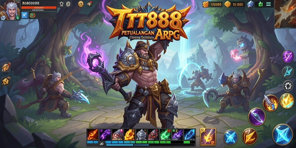 Tampilan aksi seru di dunia petualangan ARPG TTT888.