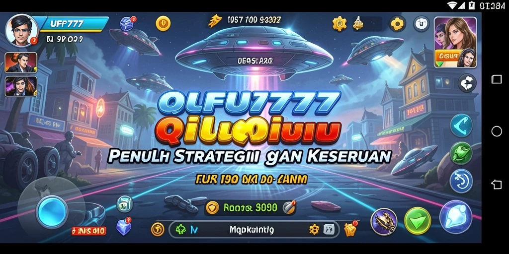 Screenshot gameplay QiuQiu yang penuh aksi dan strategi.